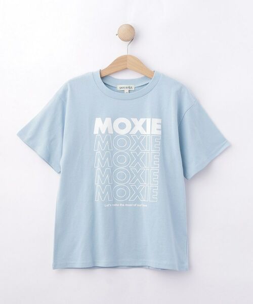 SHOO・LA・RUE / シューラルー Tシャツ | 【100-150cm】プリントロゴTシャツ（サックスブルー(090)）
