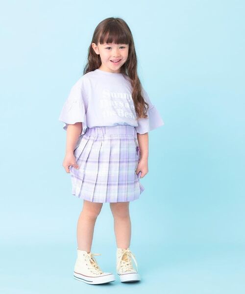 SHOO・LA・RUE / シューラルー カットソー | 【100-150cm】フリルロゴTシャツ | 詳細11