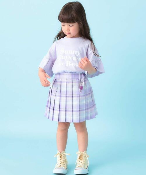 SHOO・LA・RUE / シューラルー カットソー | 【100-150cm】フリルロゴTシャツ | 詳細12