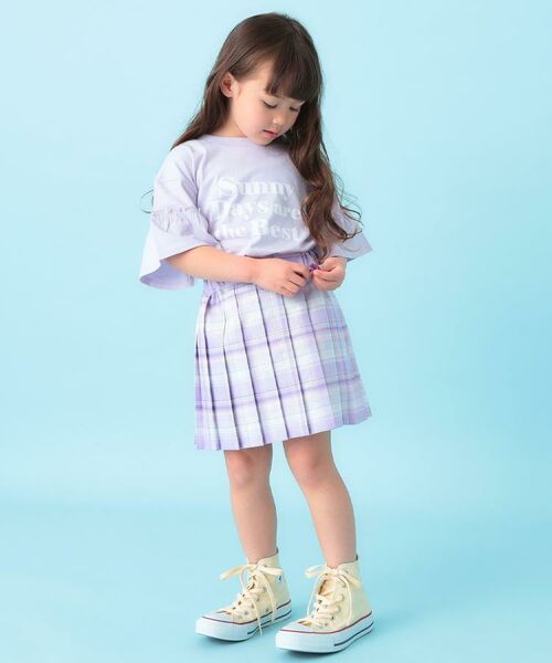 SHOO・LA・RUE / シューラルー カットソー | 【100-150cm】フリルロゴTシャツ | 詳細13