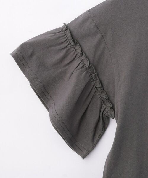 SHOO・LA・RUE / シューラルー カットソー | 【100-150cm】フリルロゴTシャツ | 詳細4