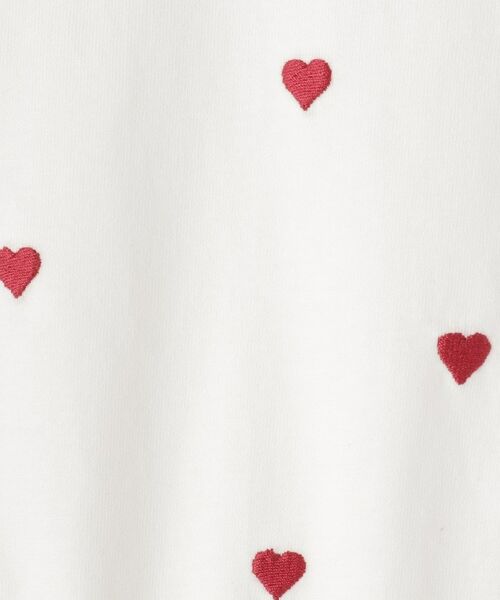 SHOO・LA・RUE / シューラルー Tシャツ | 【100-150cm】裾フリルハート刺繍Tシャツ | 詳細7