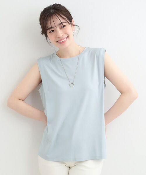 SHOO・LA・RUE / シューラルー カットソー | 【UVカット、接触冷感】とろみタックノースリーブトップス | 詳細13