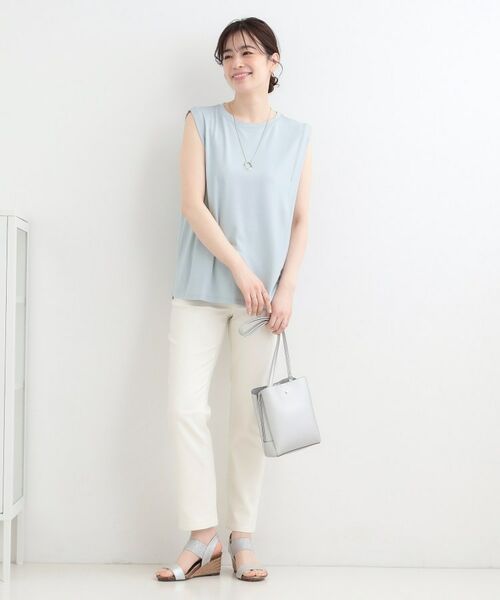 SHOO・LA・RUE / シューラルー カットソー | 【UVカット、接触冷感】とろみタックノースリーブトップス | 詳細15