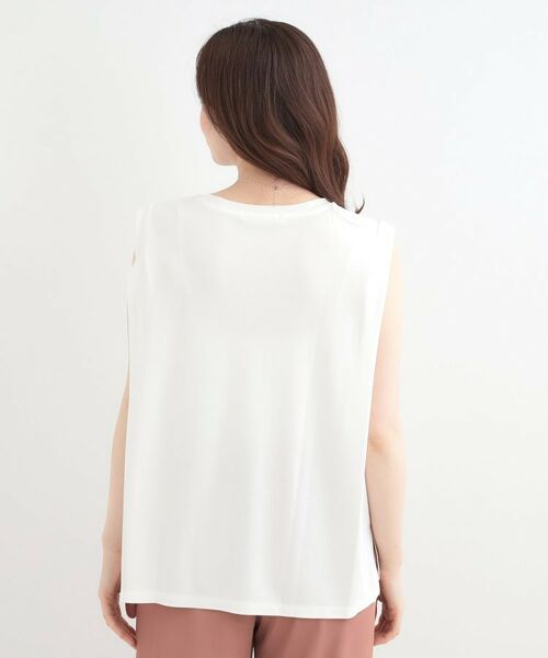 SHOO・LA・RUE / シューラルー カットソー | 【UVカット、接触冷感】とろみタックノースリーブトップス | 詳細2