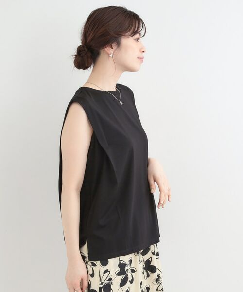 SHOO・LA・RUE / シューラルー カットソー | 【UVカット、接触冷感】とろみタックノースリーブトップス | 詳細6