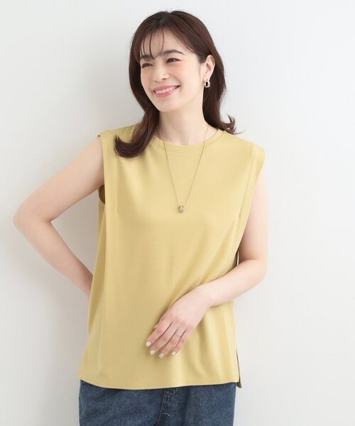 SHOO・LA・RUE / シューラルー カットソー | 【UVカット、接触冷感】とろみタックノースリーブトップス | 詳細9