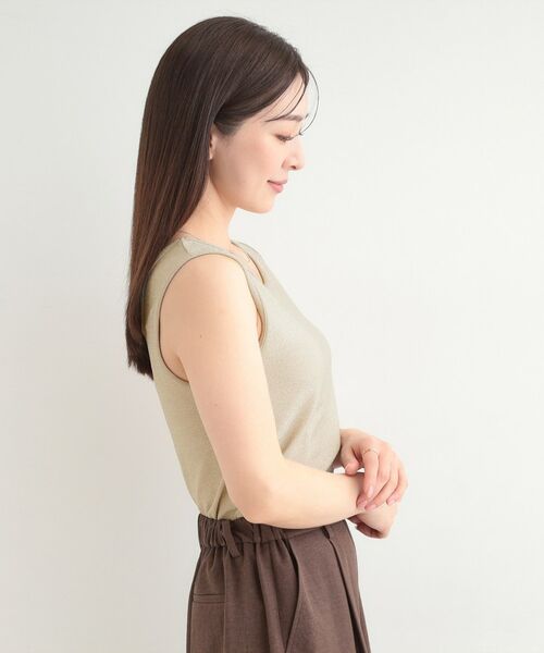 SHOO・LA・RUE / シューラルー キャミソール・チューブトップ | 【前後2WAYネック】ラメタンクトップ | 詳細12