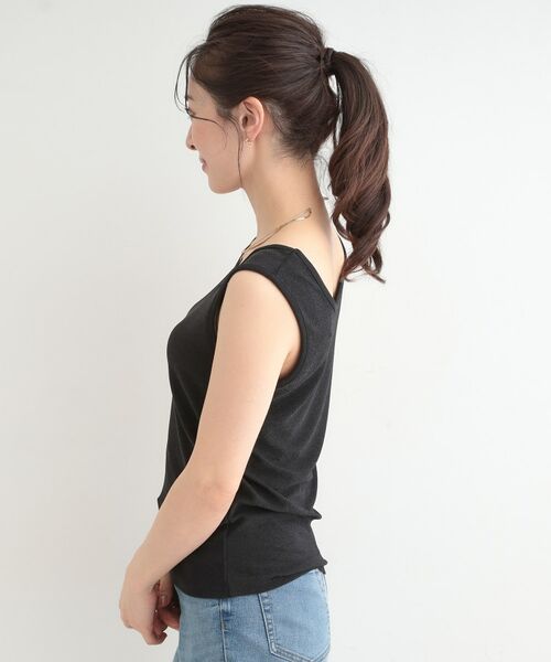 SHOO・LA・RUE / シューラルー キャミソール・チューブトップ | 【前後2WAYネック】ラメタンクトップ | 詳細16