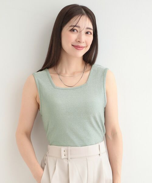 SHOO・LA・RUE / シューラルー キャミソール・チューブトップ | 【前後2WAYネック】ラメタンクトップ | 詳細22