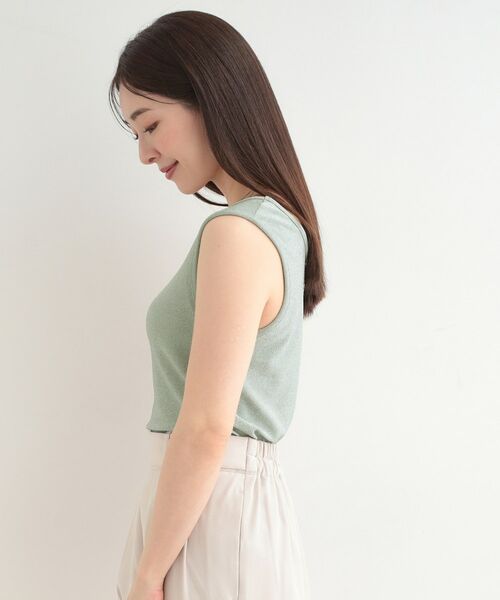 SHOO・LA・RUE / シューラルー キャミソール・チューブトップ | 【前後2WAYネック】ラメタンクトップ | 詳細23