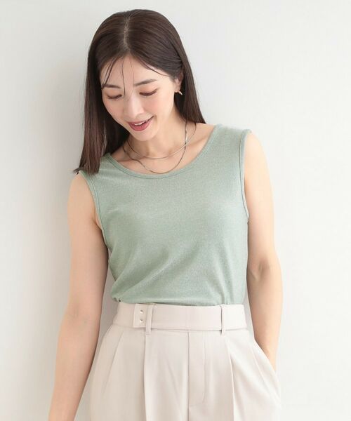 SHOO・LA・RUE / シューラルー キャミソール・チューブトップ | 【前後2WAYネック】ラメタンクトップ | 詳細25