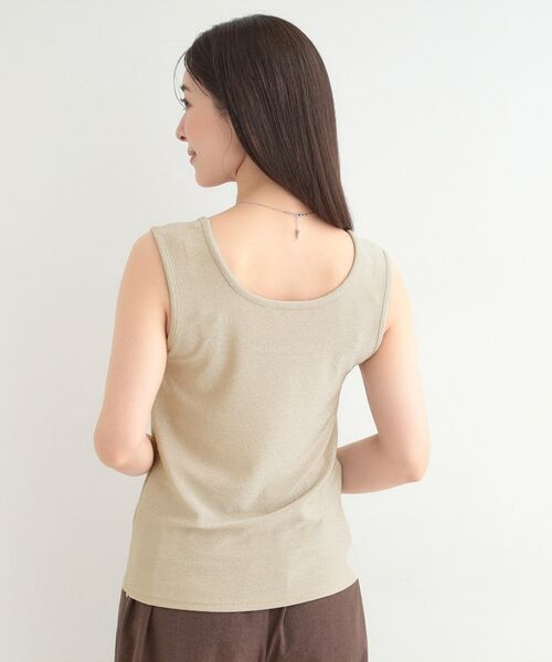 SHOO・LA・RUE / シューラルー キャミソール・チューブトップ | 【前後2WAYネック】ラメタンクトップ | 詳細9