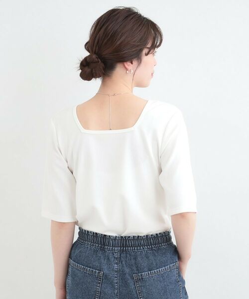 SHOO・LA・RUE / シューラルー カットソー | 【ネックアソート】裏ひんやりテレコ5分袖トップス | 詳細10