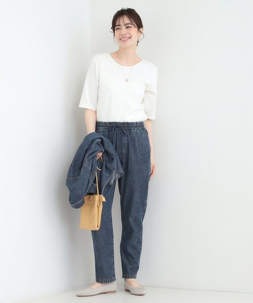 SHOO・LA・RUE / シューラルー カットソー | 【ネックアソート】裏ひんやりテレコ5分袖トップス | 詳細13