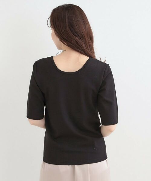 SHOO・LA・RUE / シューラルー カットソー | 【ネックアソート】裏ひんやりテレコ5分袖トップス | 詳細19