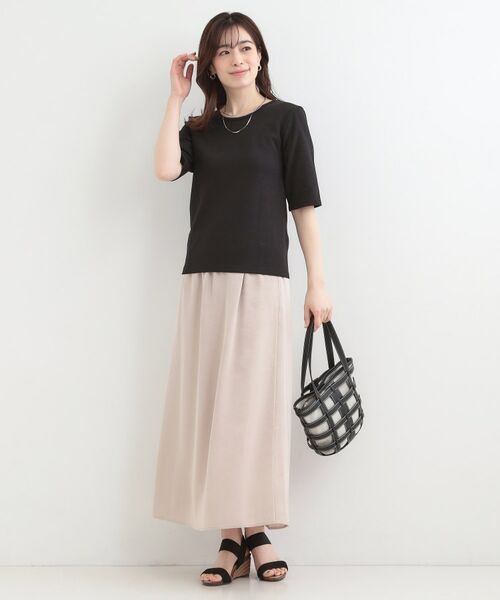 SHOO・LA・RUE / シューラルー カットソー | 【ネックアソート】裏ひんやりテレコ5分袖トップス | 詳細20