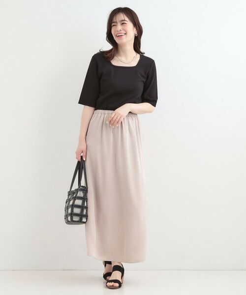 SHOO・LA・RUE / シューラルー カットソー | 【ネックアソート】裏ひんやりテレコ5分袖トップス | 詳細21