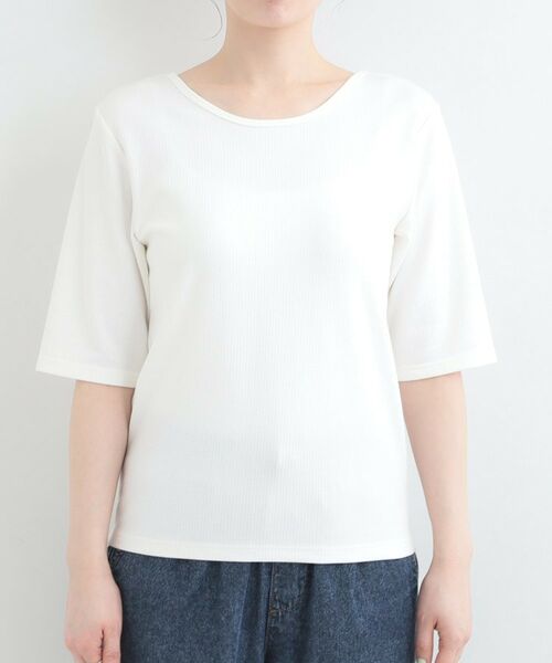 SHOO・LA・RUE / シューラルー カットソー | 【ネックアソート】裏ひんやりテレコ5分袖トップス | 詳細23