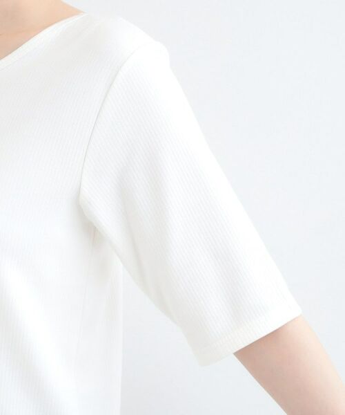 SHOO・LA・RUE / シューラルー カットソー | 【ネックアソート】裏ひんやりテレコ5分袖トップス | 詳細27