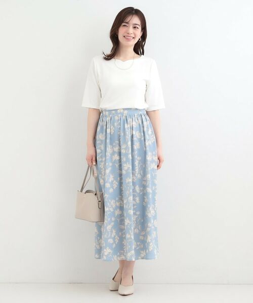 SHOO・LA・RUE / シューラルー カットソー | 【ネックアソート】裏ひんやりテレコ5分袖トップス | 詳細3