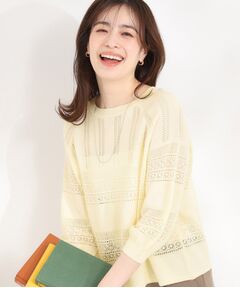 SHOO・LA・RUE / シューラルー ニット・セーター | 軽やかきれい見え 透かし柄ニット