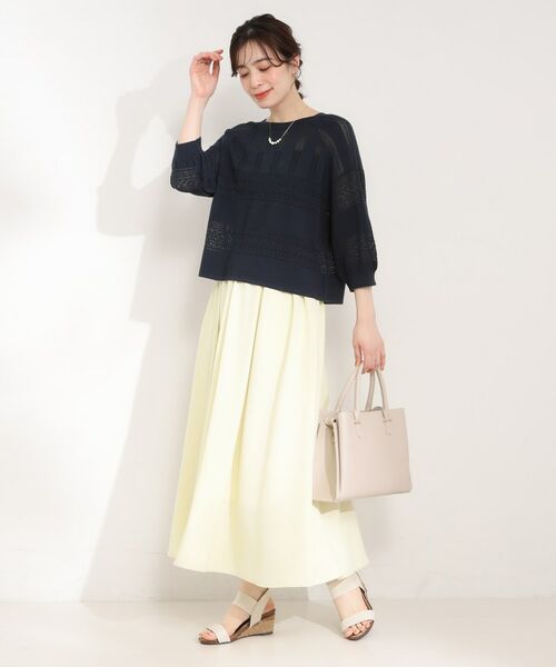 SHOO・LA・RUE / シューラルー ニット・セーター | 軽やかきれい見え 透かし柄ニット | 詳細11