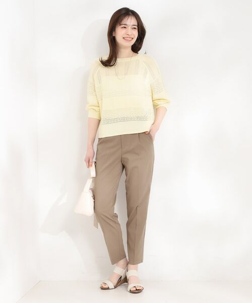 SHOO・LA・RUE / シューラルー ニット・セーター | 軽やかきれい見え 透かし柄ニット | 詳細3