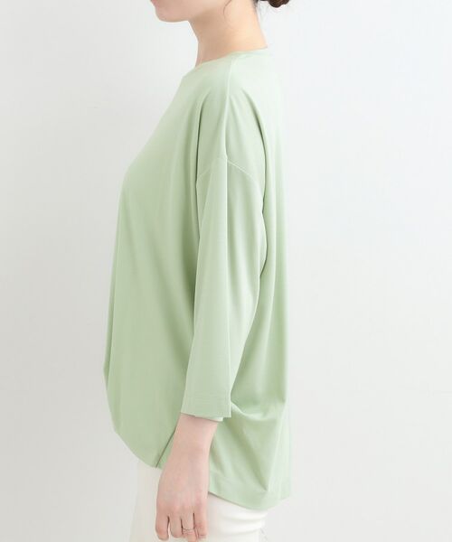 SHOO・LA・RUE / シューラルー カットソー | 【SHOO ICE、UVカット、インしない】とろみフロントタック7分袖ゆるトップス | 詳細18