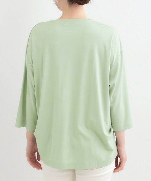 SHOO・LA・RUE / シューラルー カットソー | 【SHOO ICE、UVカット、インしない】とろみフロントタック7分袖ゆるトップス | 詳細19