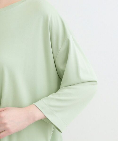 SHOO・LA・RUE / シューラルー カットソー | 【SHOO ICE、UVカット、インしない】とろみフロントタック7分袖ゆるトップス | 詳細21