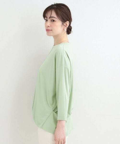 SHOO・LA・RUE / シューラルー カットソー | 【SHOO ICE、UVカット、インしない】とろみフロントタック7分袖ゆるトップス | 詳細6