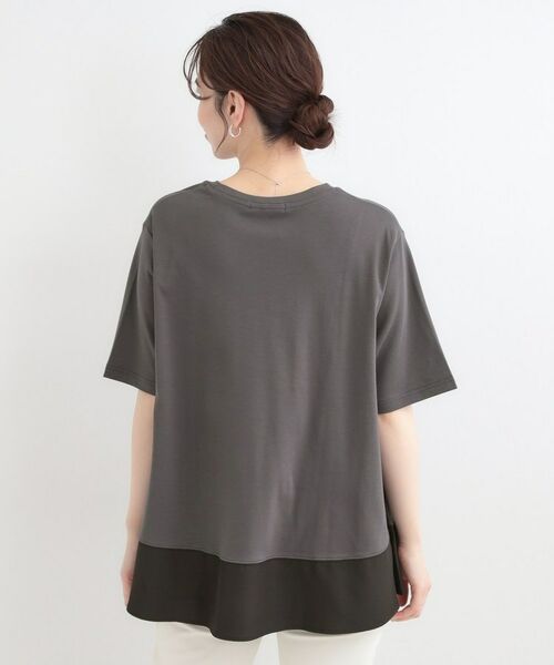 SHOO・LA・RUE / シューラルー カットソー | 【接触冷感、UVカット、抗菌防臭】スムース 裾布帛切り替え | 詳細10