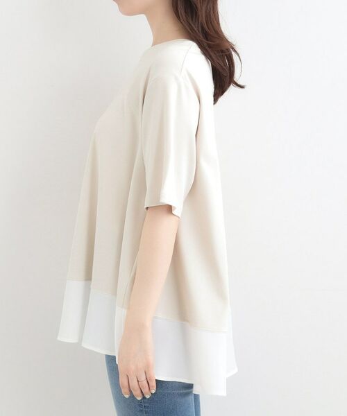 SHOO・LA・RUE / シューラルー カットソー | 【接触冷感、UVカット、抗菌防臭】スムース 裾布帛切り替え | 詳細18