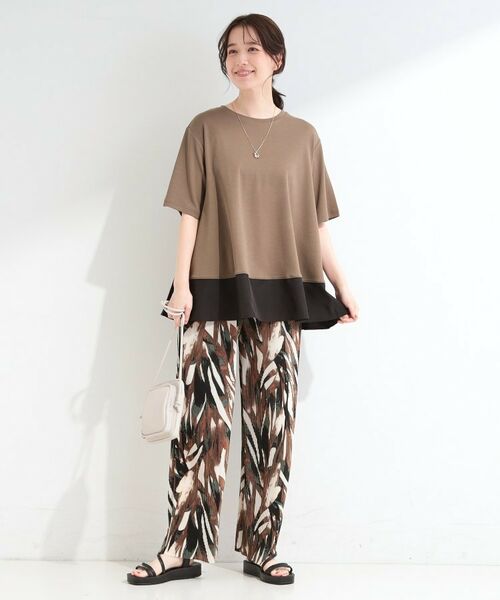 SHOO・LA・RUE / シューラルー カットソー | 【ひんやり/UV/抗菌防臭】体型カバーも叶う　裾切り替えAライントップス | 詳細23