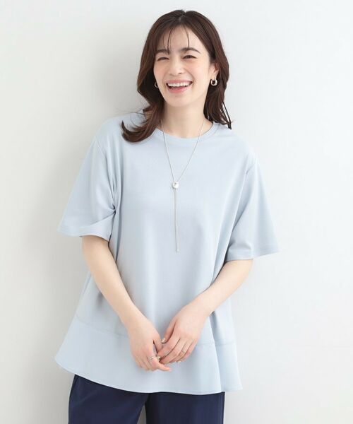 SHOO・LA・RUE / シューラルー カットソー | 【接触冷感、UVカット、抗菌防臭】スムース 裾布帛切り替え | 詳細5