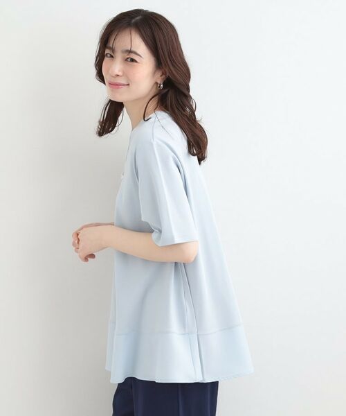 SHOO・LA・RUE / シューラルー カットソー | 【接触冷感、UVカット、抗菌防臭】スムース 裾布帛切り替え | 詳細6