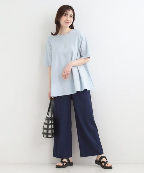 SHOO・LA・RUE / シューラルー カットソー | 【接触冷感、UVカット、抗菌防臭】スムース 裾布帛切り替え | 詳細7