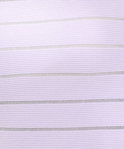 SHOO・LA・RUE / シューラルー ニット・セーター | 【洗える】デコルテがきれいに見えるVネックラメボーダーニット | 詳細12