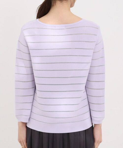 SHOO・LA・RUE / シューラルー ニット・セーター | 【洗える】デコルテがきれいに見えるVネックラメボーダーニット | 詳細19