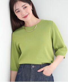 SHOO・LA・RUE / シューラルー ニット・セーター | 【毎日洗える】上半身がすっきり見える5分袖ニット