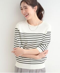 SHOO・LA・RUE / シューラルー ニット・セーター | 【毎日洗える】上半身がすっきり見える5分袖ニット