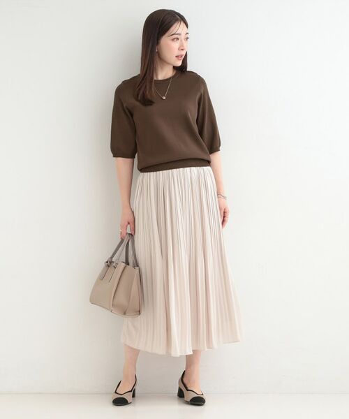 SHOO・LA・RUE / シューラルー ニット・セーター | 【毎日洗える】上半身がすっきり見える5分袖ニット | 詳細11