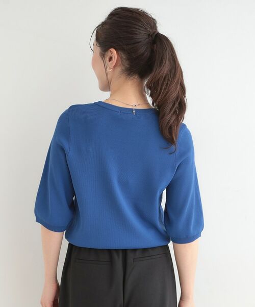 SHOO・LA・RUE / シューラルー ニット・セーター | 【毎日洗える】上半身がすっきり見える5分袖ニット | 詳細18