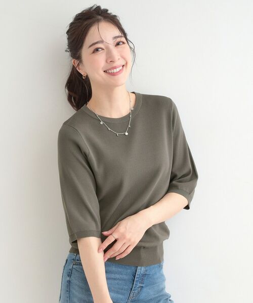 SHOO・LA・RUE / シューラルー ニット・セーター | 【毎日洗える】上半身がすっきり見える5分袖ニット | 詳細25