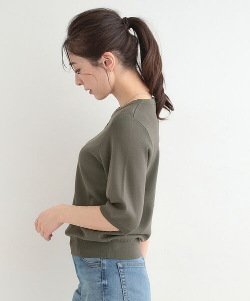 SHOO・LA・RUE / シューラルー ニット・セーター | 【毎日洗える】上半身がすっきり見える5分袖ニット | 詳細26