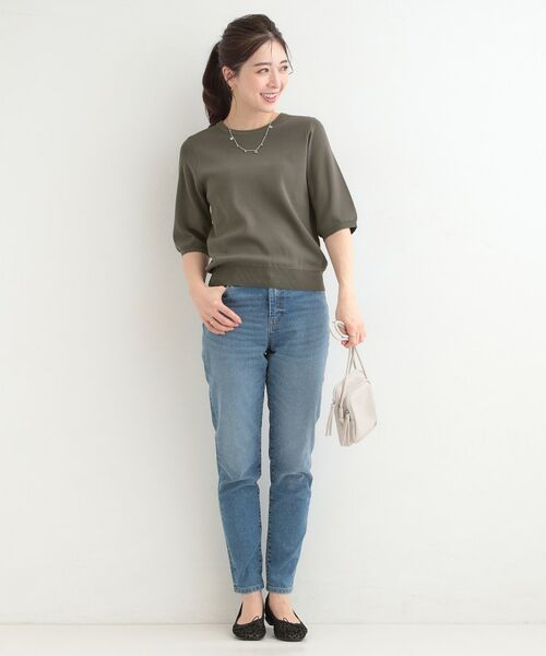 SHOO・LA・RUE / シューラルー ニット・セーター | 【毎日洗える】上半身がすっきり見える5分袖ニット | 詳細27