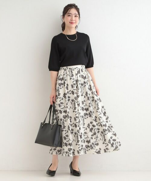 SHOO・LA・RUE / シューラルー ニット・セーター | 【毎日洗える】上半身がすっきり見える5分袖ニット | 詳細3