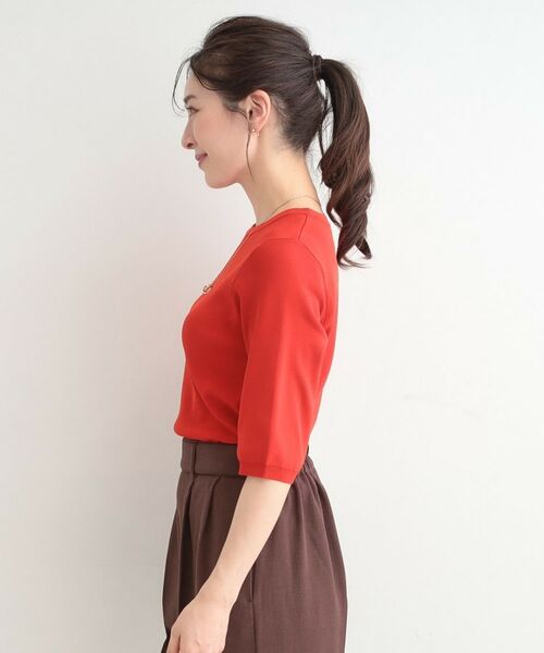 SHOO・LA・RUE / シューラルー ニット・セーター | 【毎日洗える】上半身がすっきり見える5分袖ニット | 詳細30