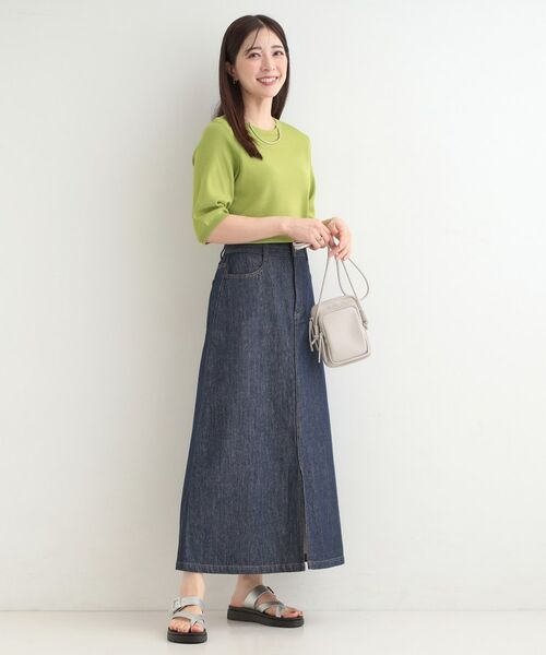 SHOO・LA・RUE / シューラルー ニット・セーター | 【毎日洗える】上半身がすっきり見える5分袖ニット | 詳細7